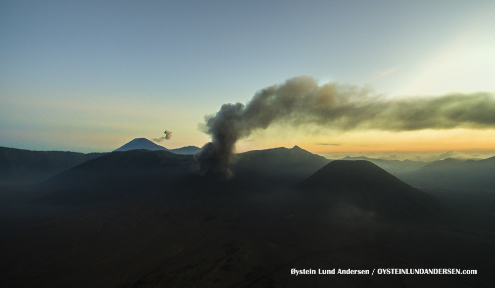 Aerial Bromo Eruption 2016 Tengger Indonesia Eruption Volcano May2016