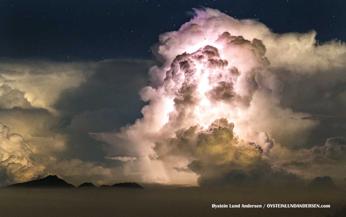 thunderstorm Bromo Tengger Java Indonesia july 2016 Volcano Geology Oystein Andersen