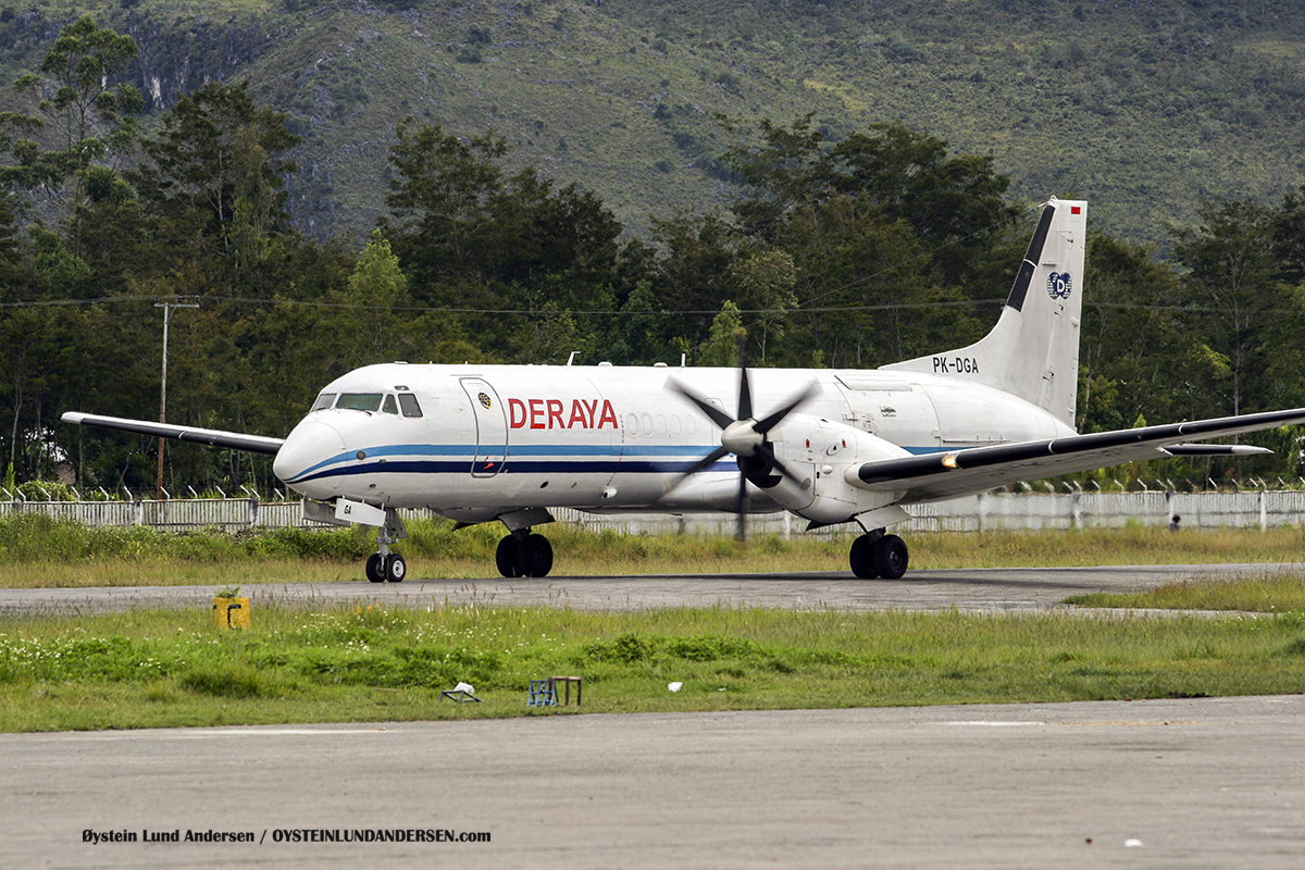 BAE ATP (PK-DGA) Wamena airport papua spotting