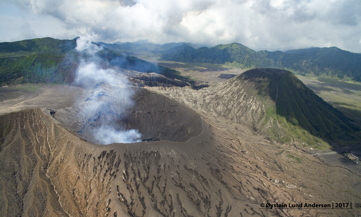 Bromo Tengger Indonesia 2017 aerial view java dji