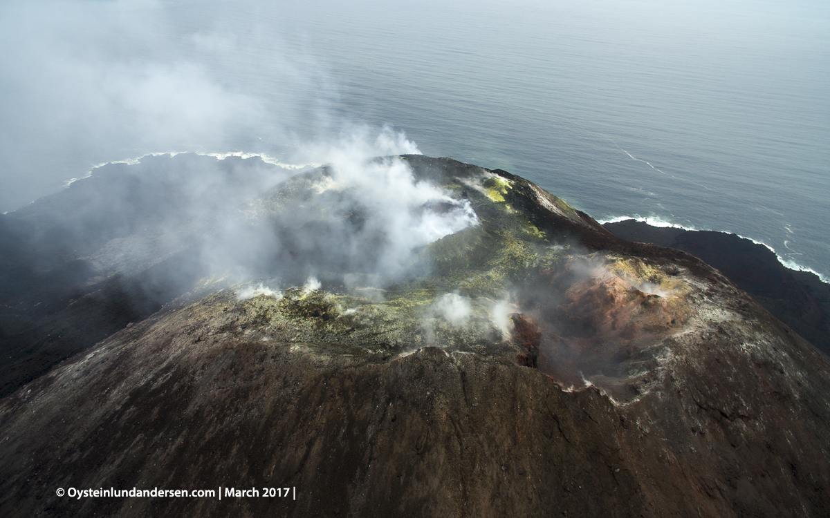2017 march aerial DJI drone Krakatau Anak Krakatau Indonesia Volcano Andersen