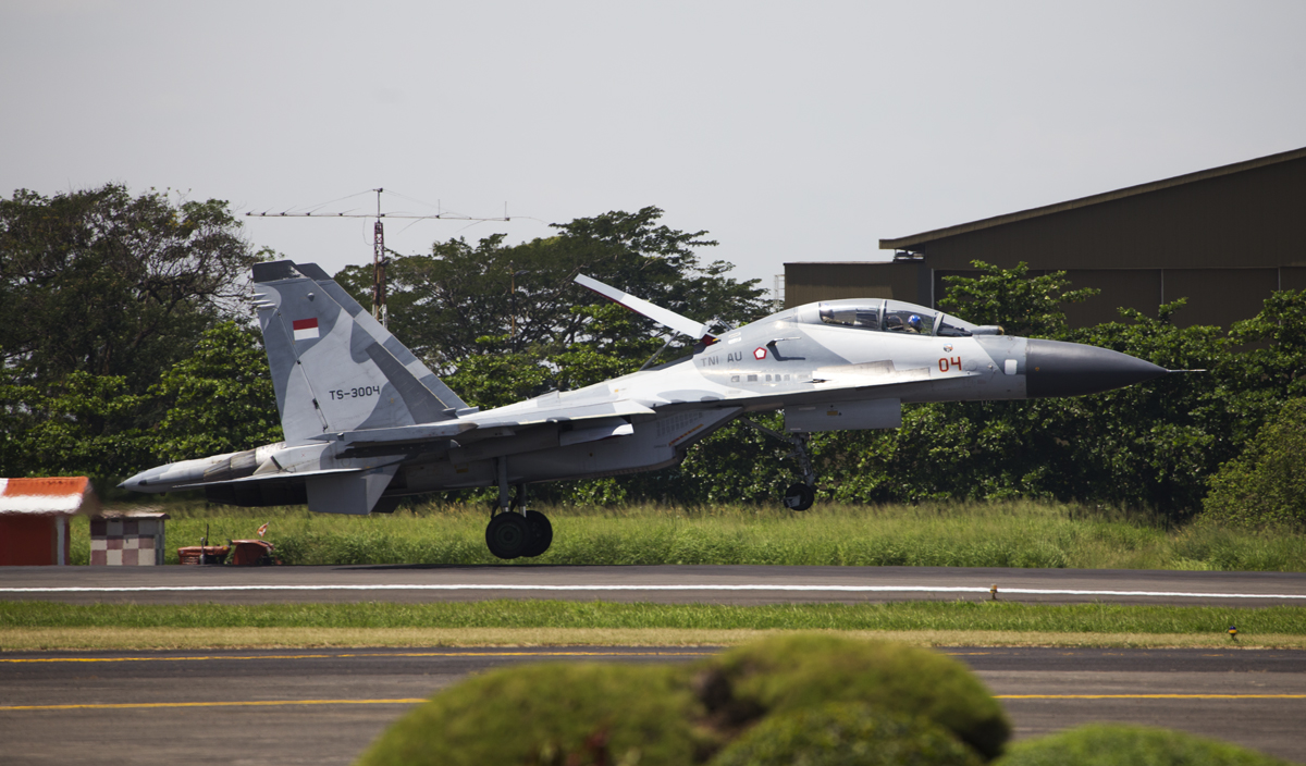 Indonesian Airforce TNI 2017 Halim Sukhoi 30 (TS-3004) 