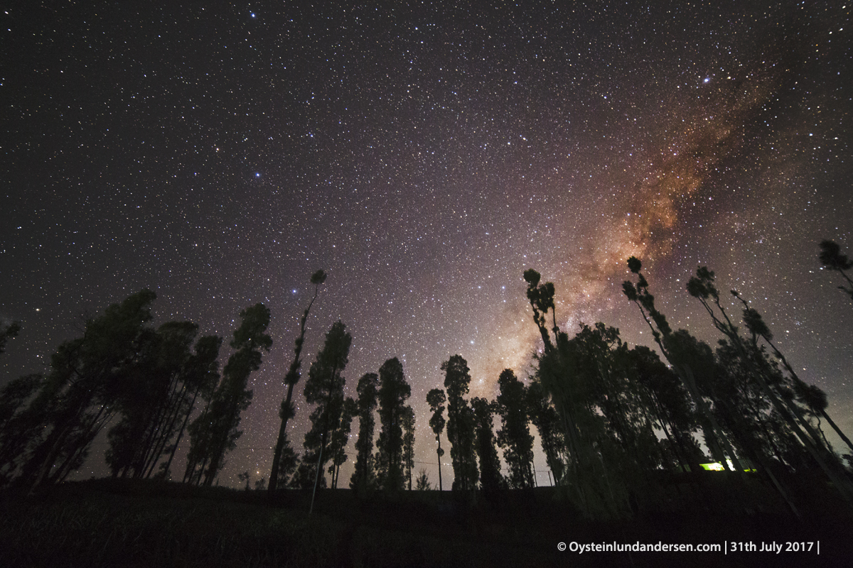 Milky way night bromo long exposure galactic centre 2017