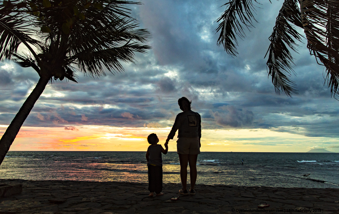 family Krakatau from West Java Anyer Indonesia volcano