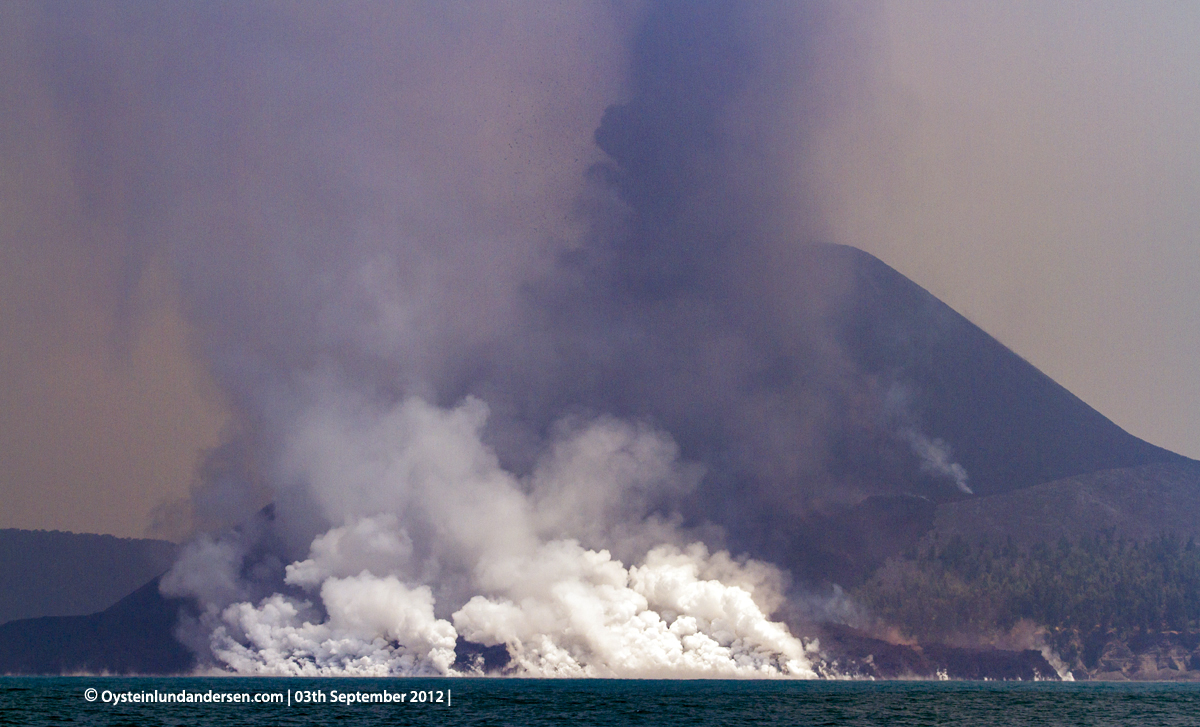 Krakatau Volcano September 2012 eruption Krakatoa Volcano Anak-Krakatau Øystein Lund Andersen