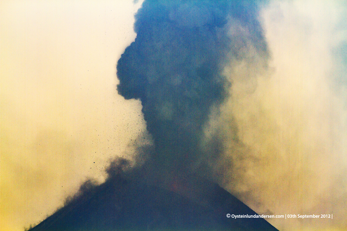 Krakatau Volcano September 2012 eruption Krakatoa Volcano Anak-Krakatau Øystein Lund Andersen