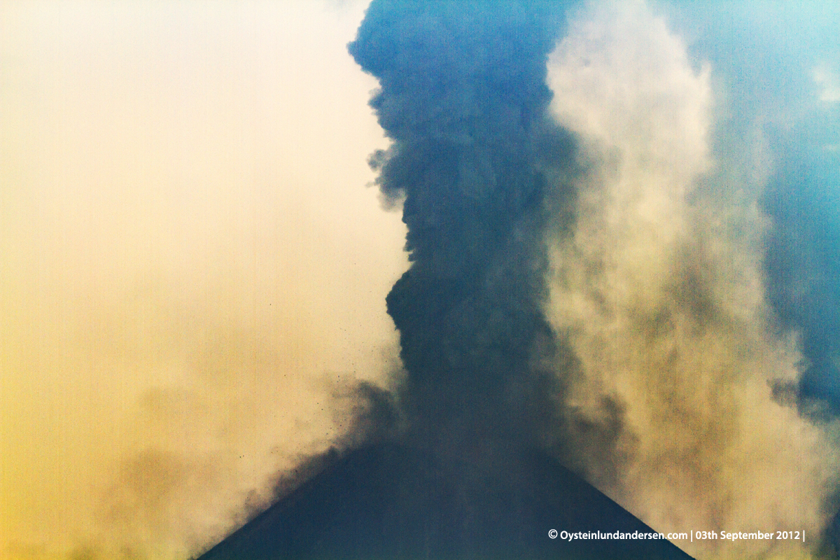 Krakatau Volcano September 2012 eruption Krakatoa Volcano Anak-Krakatau Øystein Lund Andersen