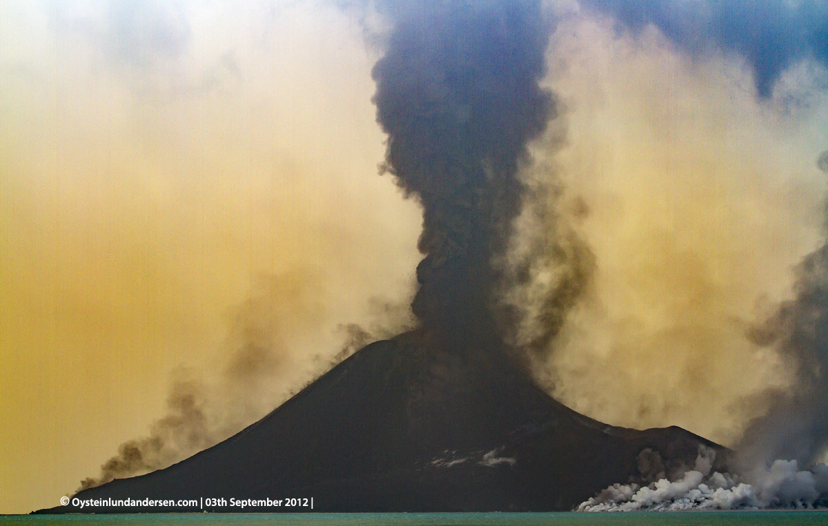 Krakatau Volcano September 2012 eruption Krakatoa Volcano Anak-Krakatau Øystein Lund Andersen