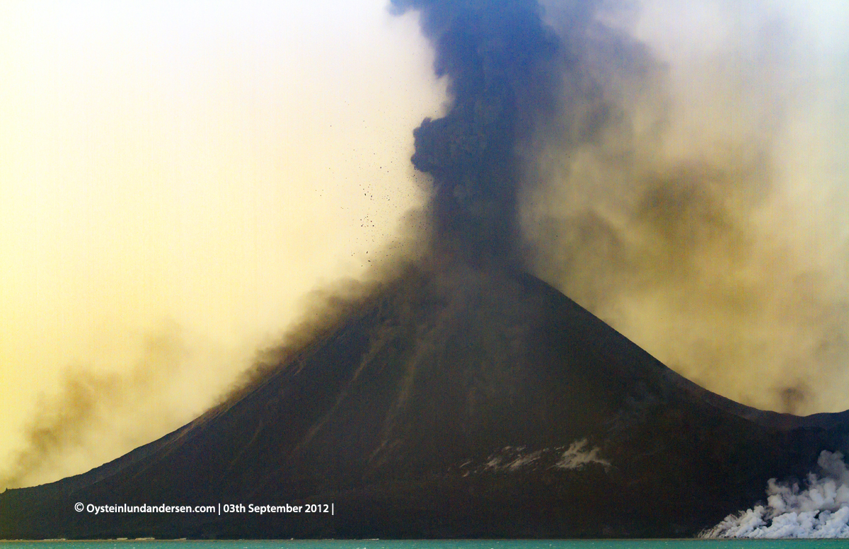 Krakatau Volcano September 2012 eruption Krakatoa Volcano Anak-Krakatau Øystein Lund Andersen