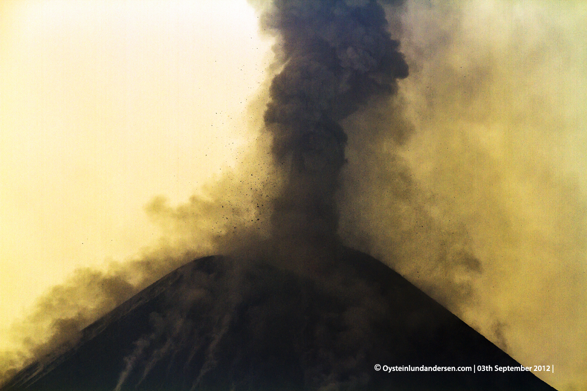 Krakatau Volcano September 2012 eruption Krakatoa Volcano Anak-Krakatau Øystein Lund Andersen