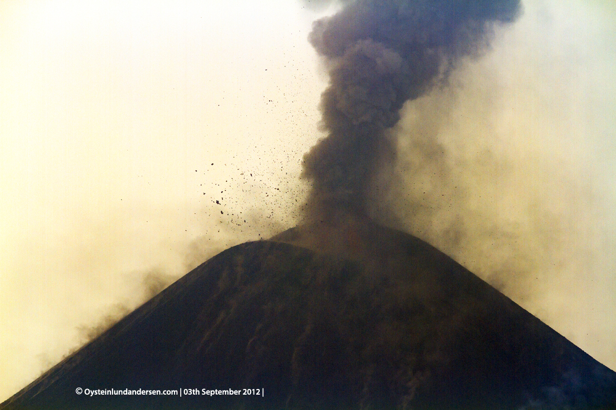 Krakatau Volcano September 2012 eruption Krakatoa Volcano Anak-Krakatau Øystein Lund Andersen