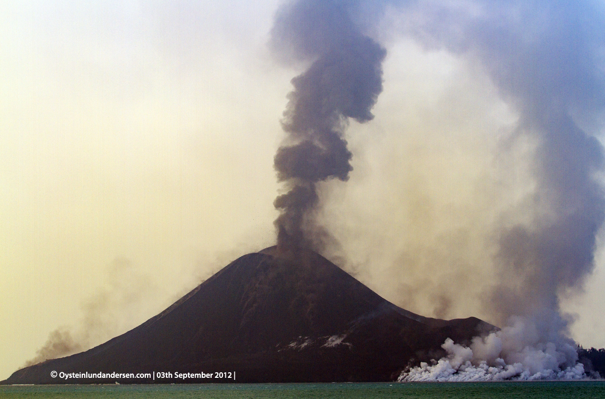 Krakatau Volcano September 2012 eruption Krakatoa Volcano Anak-Krakatau Øystein Lund Andersen