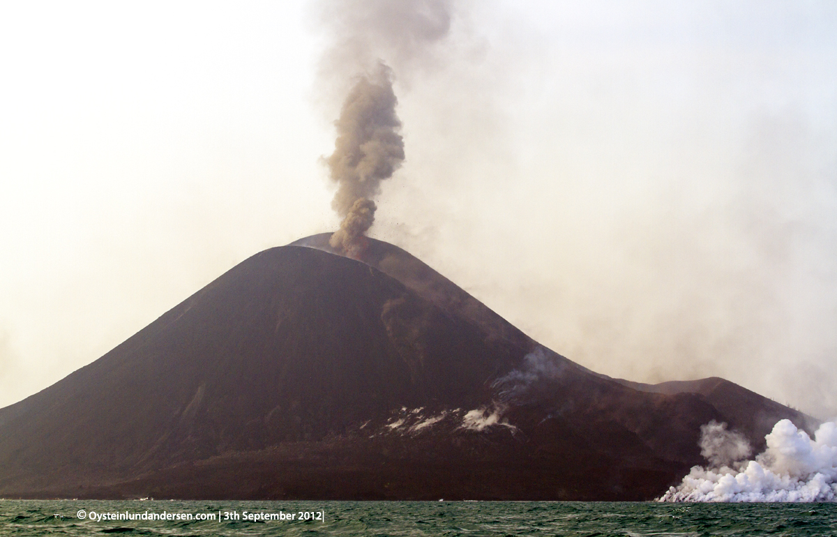 Krakatau Volcano September 2012 eruption Krakatoa Volcano Anak-Krakatau Øystein Lund Andersen