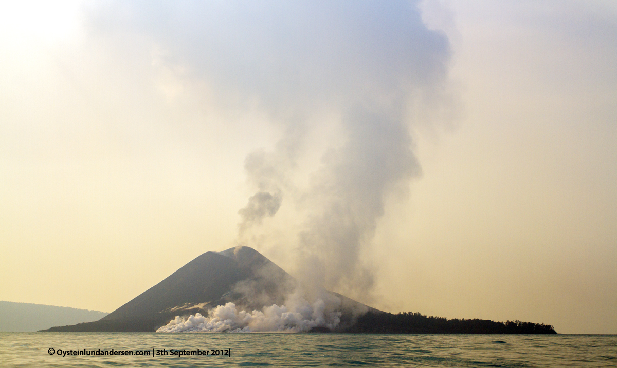 Krakatau Volcano September 2012 eruption Krakatoa Volcano Anak-Krakatau Øystein Lund Andersen