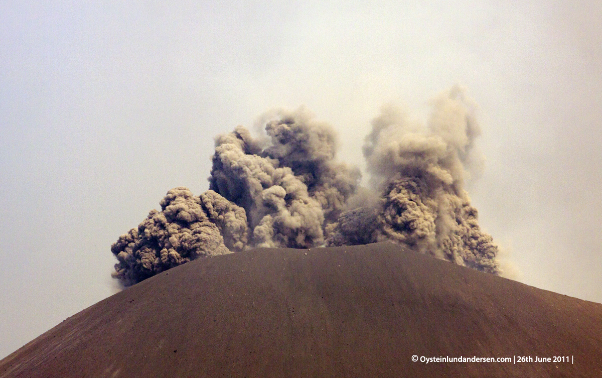 Krakatau Krakatoa 2011 eruption volcano ash Øystein Andersen