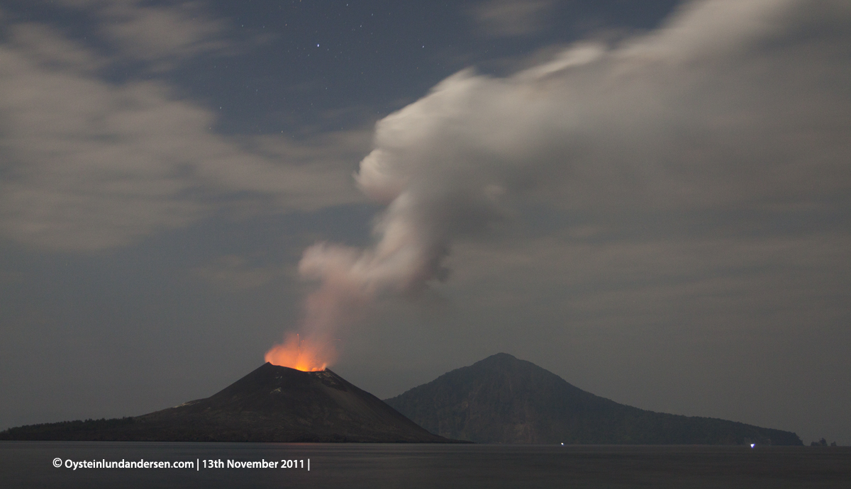 Krakatau Krakatoa 2011 eruption volcano ash Øystein Andersen