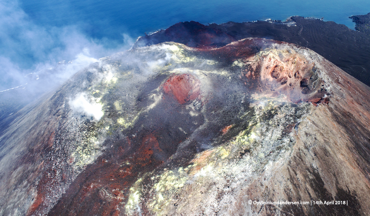 Anak-Krakatau, Krakatau, April, 2018, Volcano, Indonesia, Gunungapi, drone, aerial