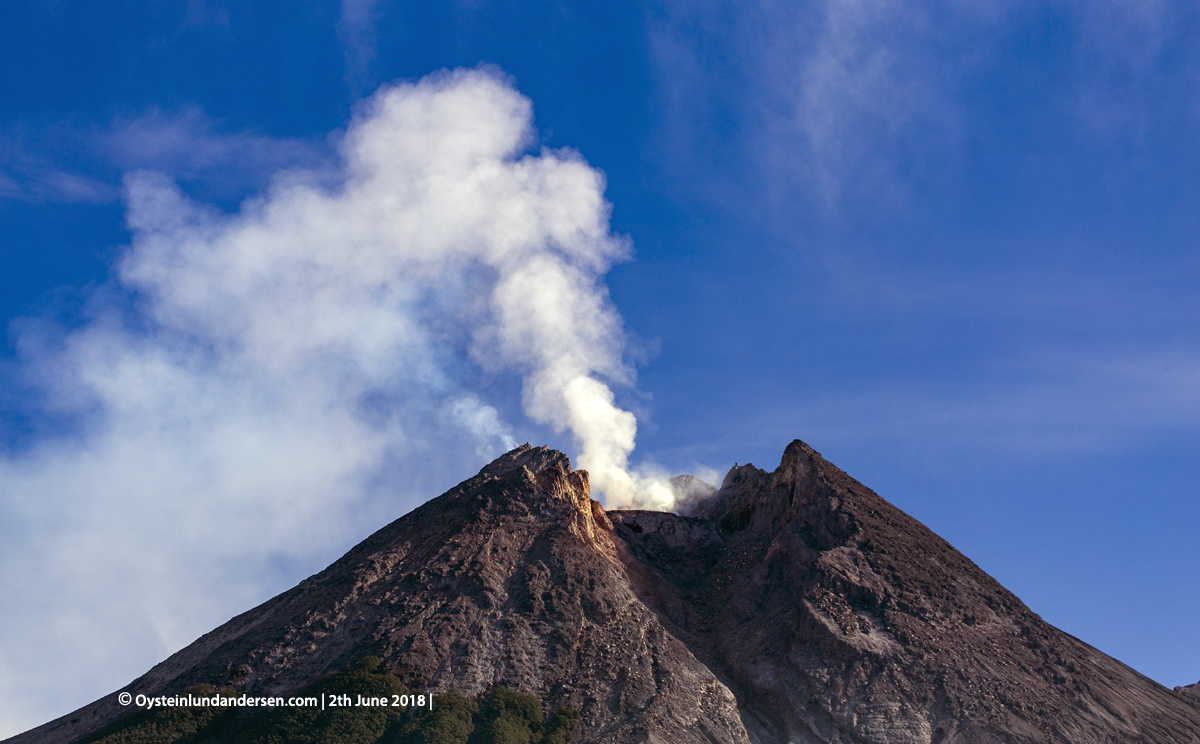 Merapi volcano June 2018 Indonesia Yogyakarta 