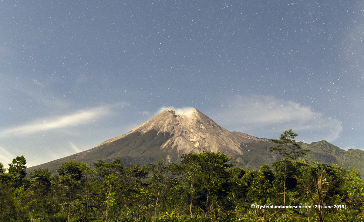 Merapi volcano June 2018 Indonesia Yogyakarta 