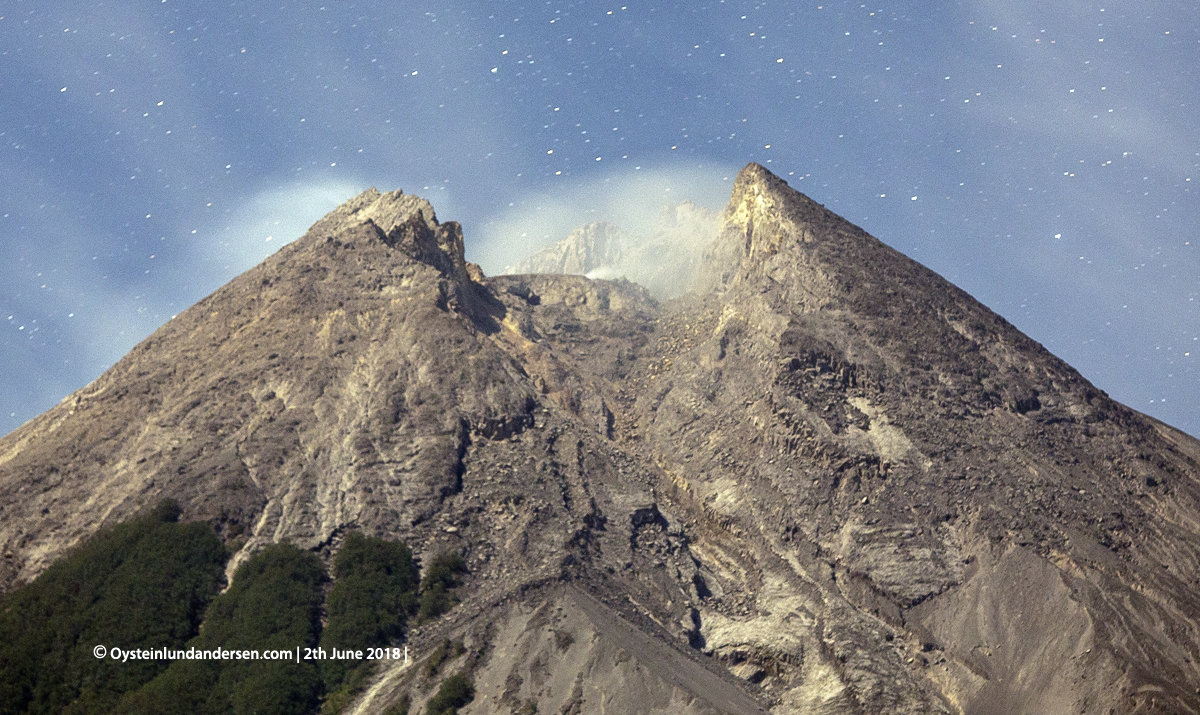 Merapi volcano June 2018 Indonesia Yogyakarta 