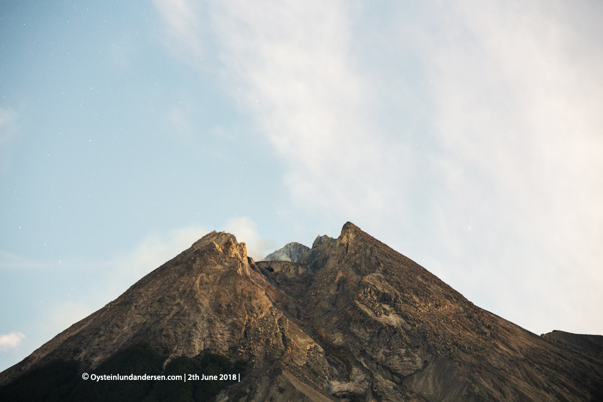 Merapi volcano June 2018 Indonesia Yogyakarta 