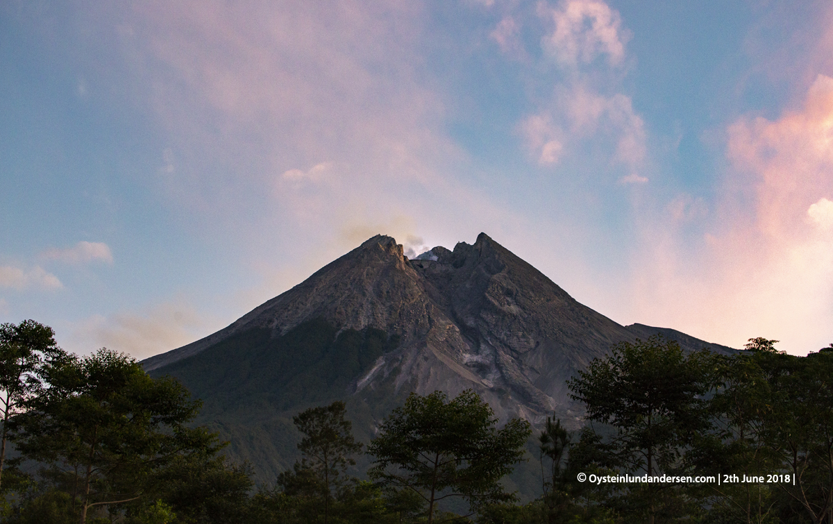 Merapi volcano June 2018 Indonesia Yogyakarta 