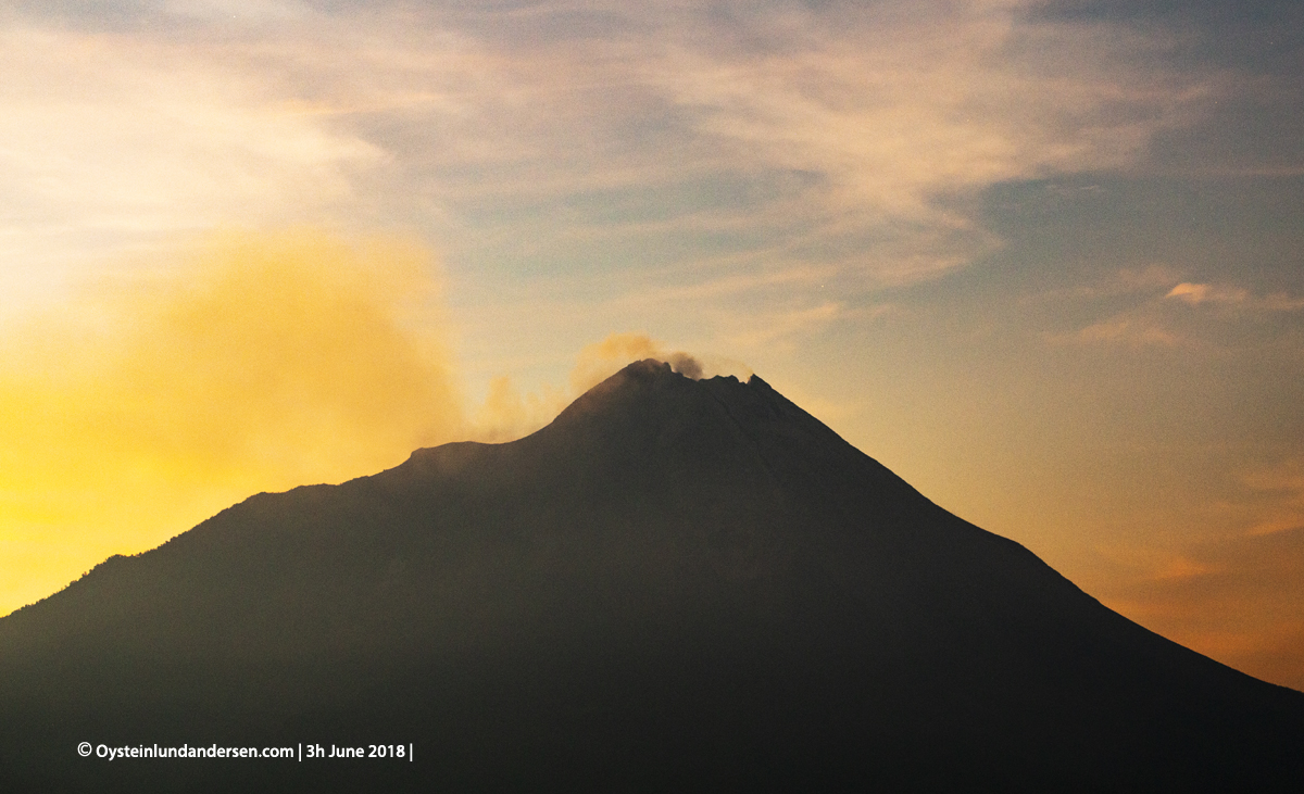 Merapi volcano June 2018 Indonesia Yogyakarta 