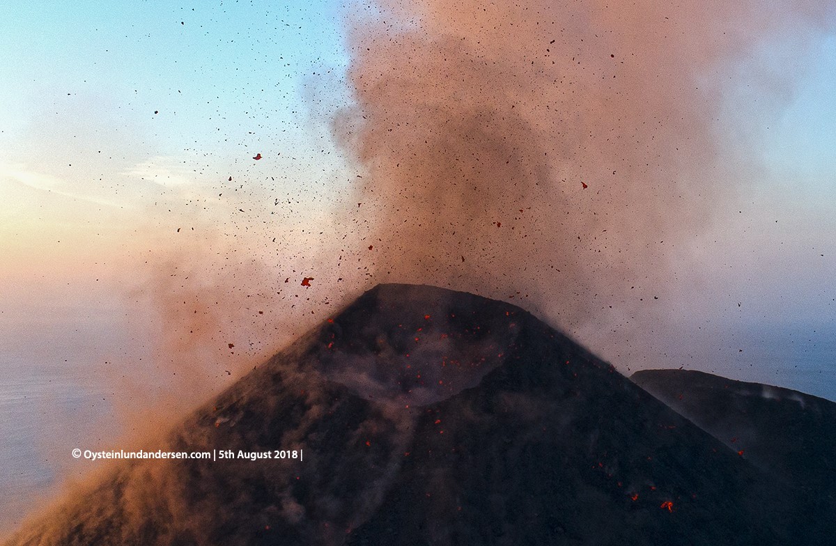 Krakatau Volcano Eruption Drone DJI August 2018 Indonesia Krakatoa 