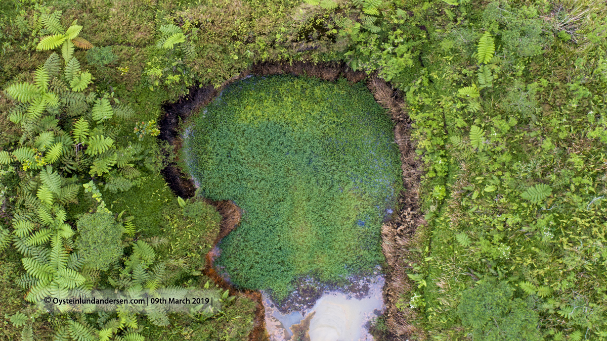 Galunggung Volcano Aerial Crater Cone 2019