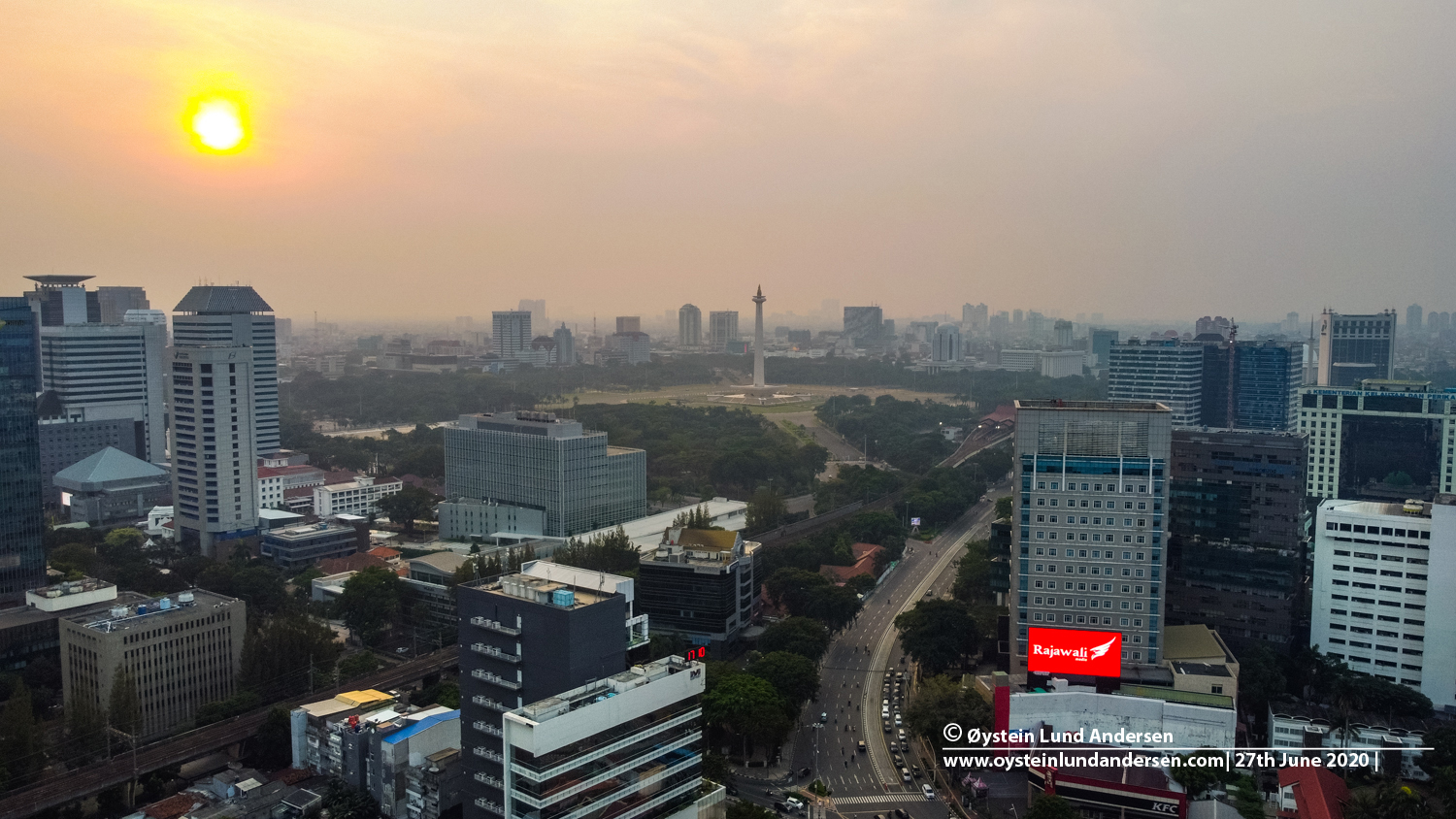 Jakarta Monas Aerial 2020