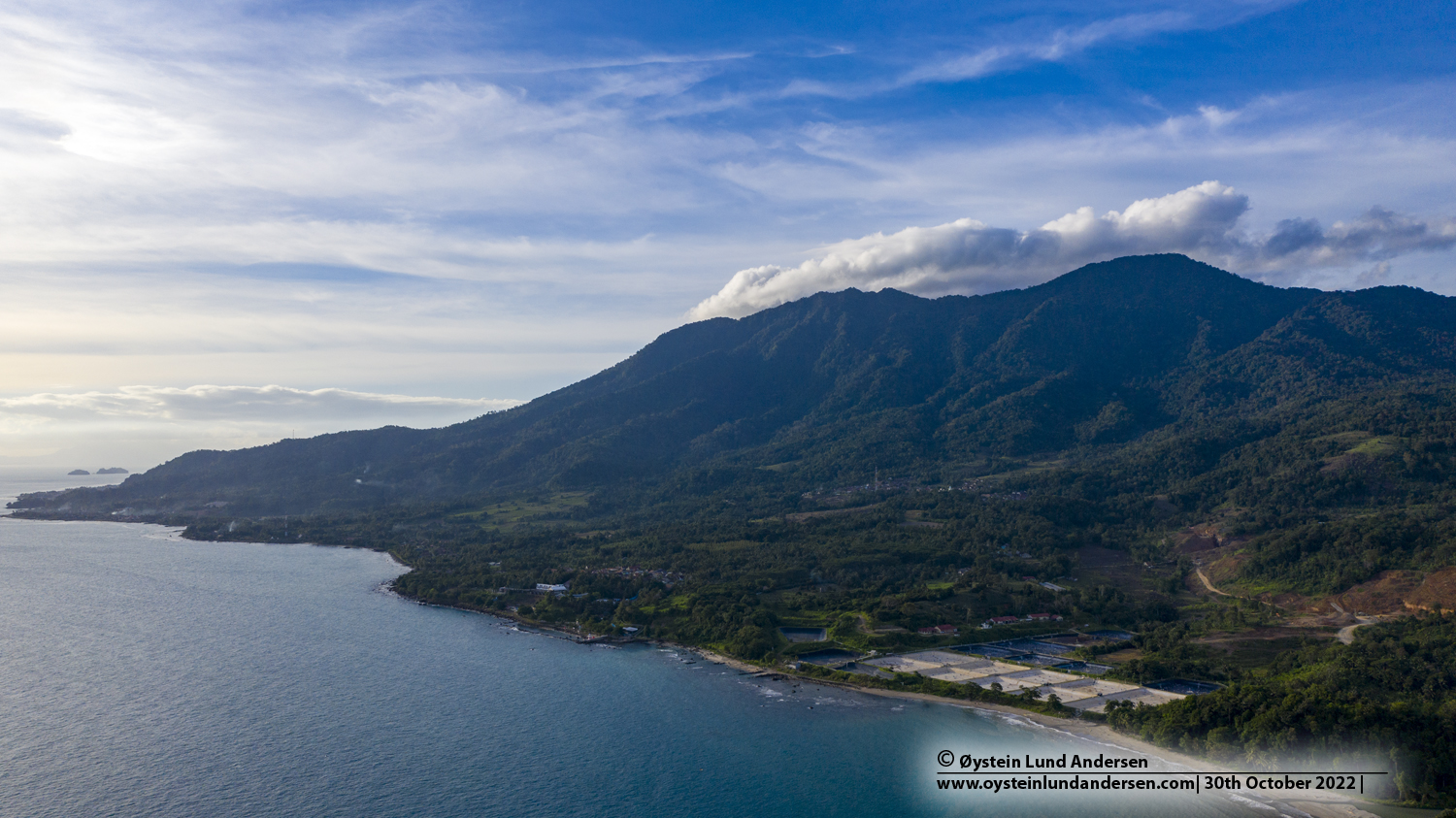 Rajabasa volcano, kalianda, sumatra, aerial