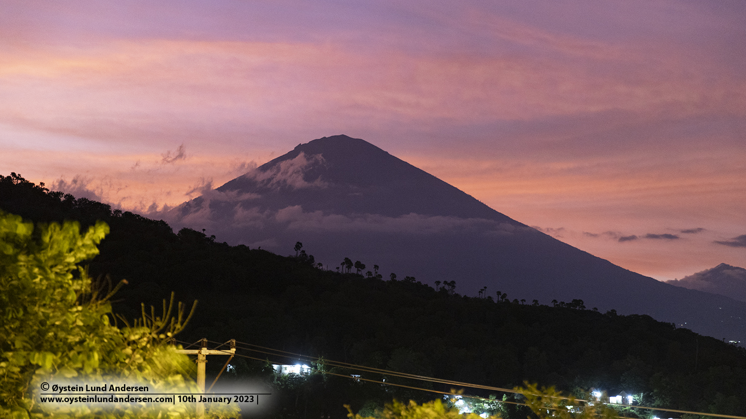 Agung volcano, Bali, Indonesia, 2023