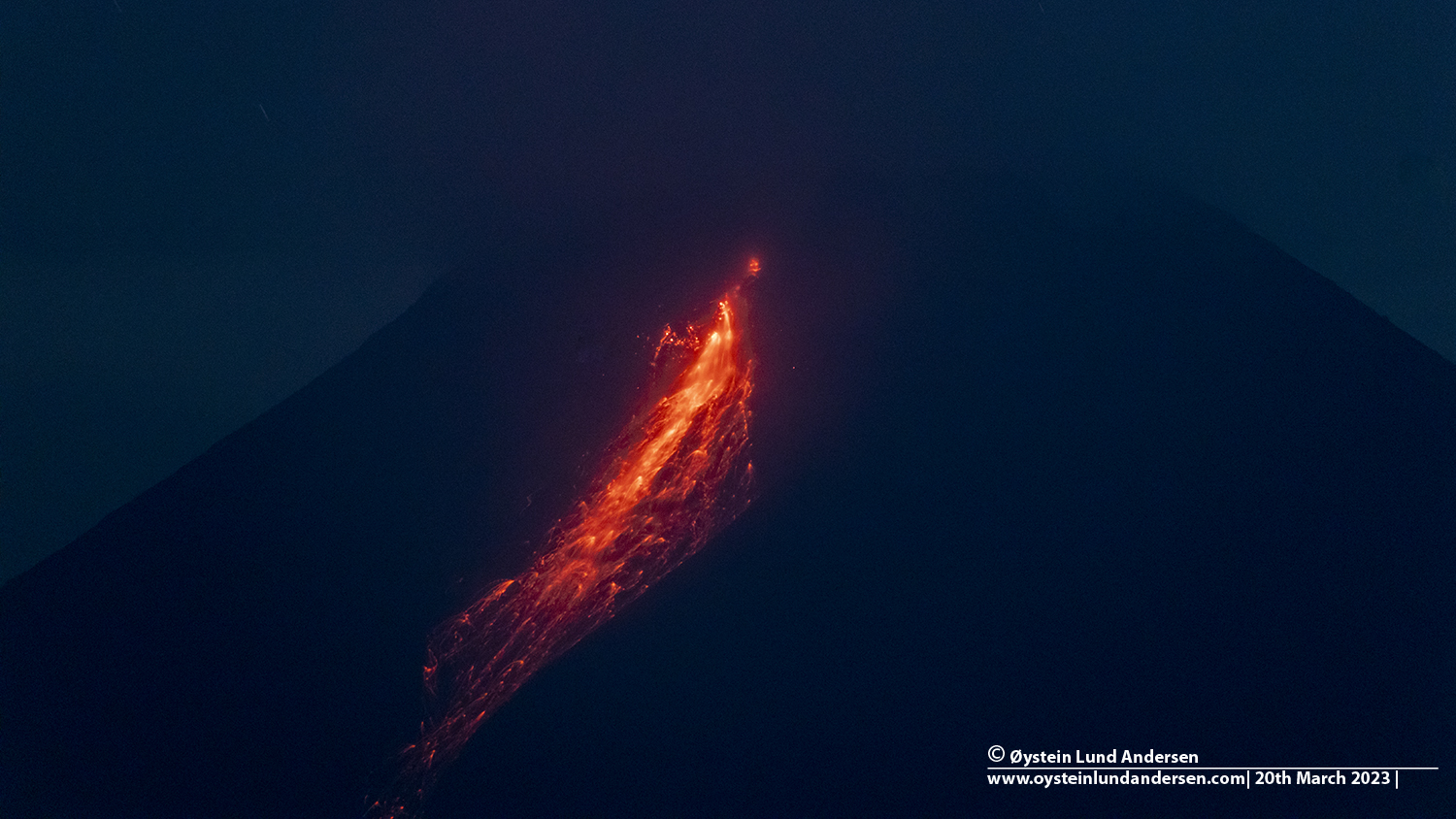 Merapi volcano, rockfall, lava avalanche, 2023