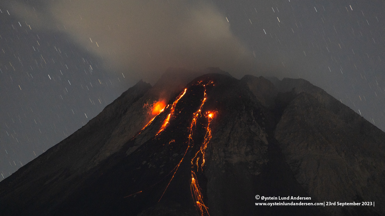 Merapi, volcano, indonesia, 2023