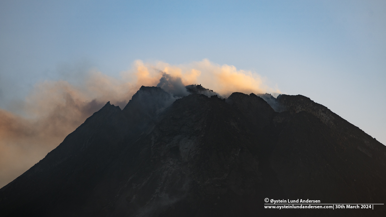 Merapi volcano March 2024