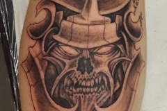 Samurai Schädel Tattoo