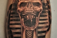 Egyptian skull - Ägyptischer Pharao Schädel Tattoo