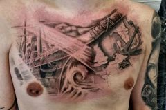 Maritimes Tattoo (Nautisches Tattoo, Marine Tattoo, Seefahrertattoo)