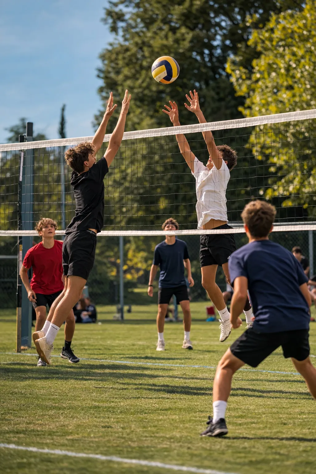volley en plein air (image le club) volley en plein air (image le club)
