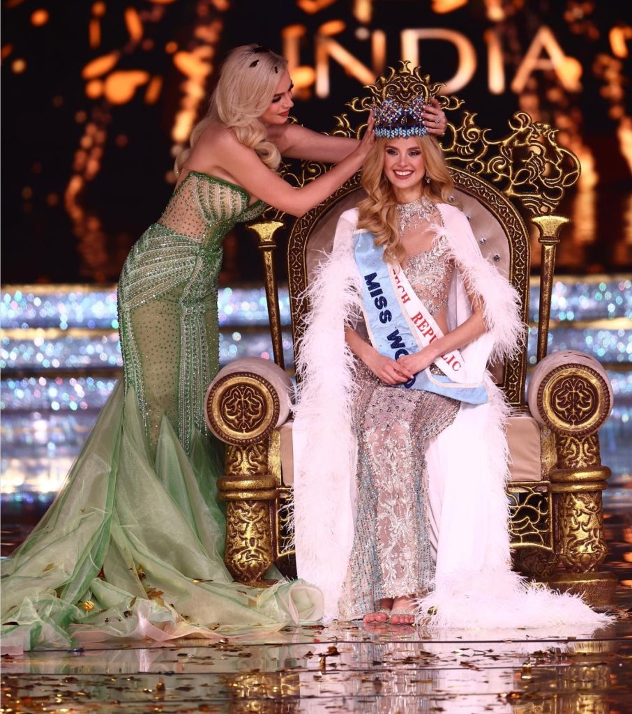 Czech Republic's Krystyna Pyszková Crowned Miss World 2023 in Historic Mumbai Event.