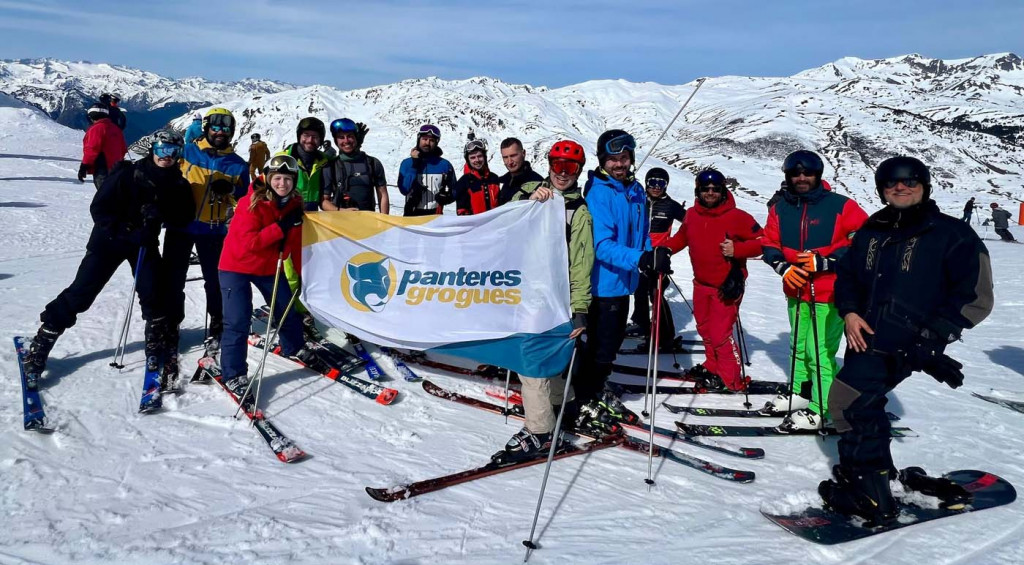 esquí en Panteres Grogues, club esportiu deportivo LGTBIQ+