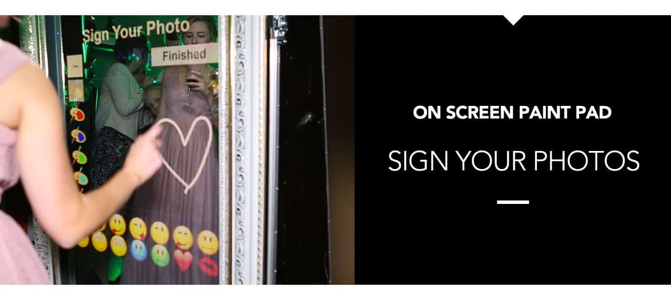 Magic Mirror Photo Booth Sign Your Photos