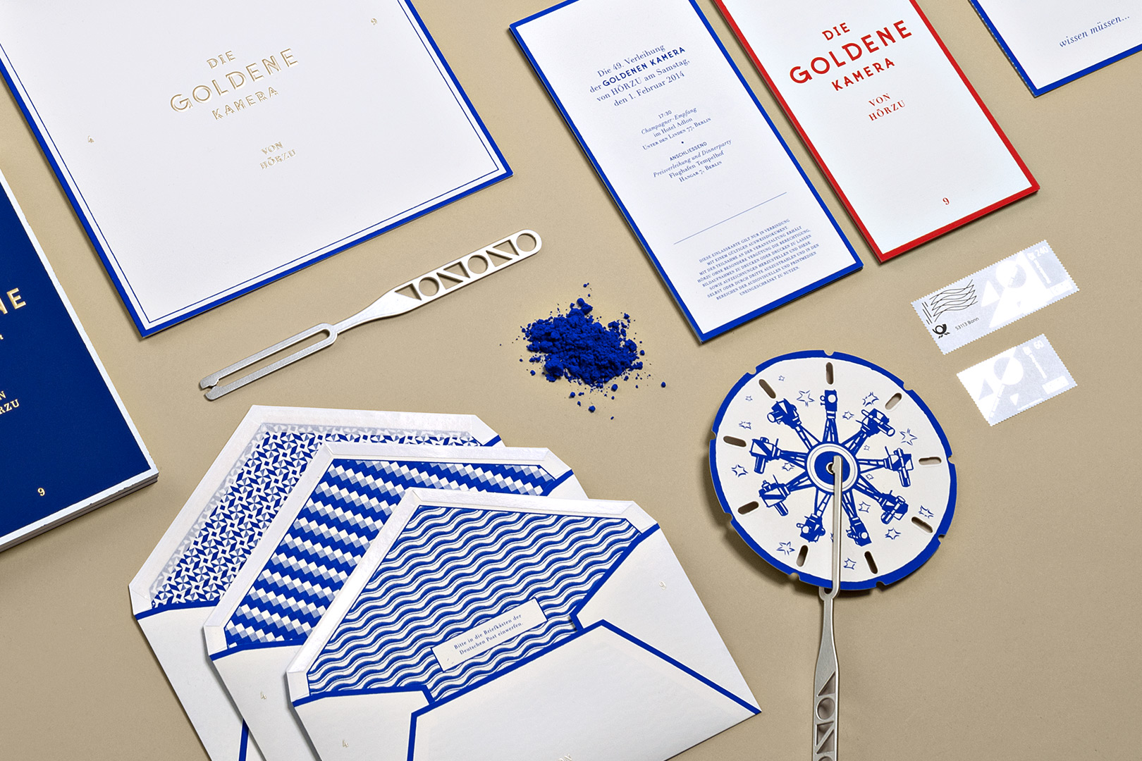 Invitation Design: Die Goldene Kamera 2014 - Paperlux Studio