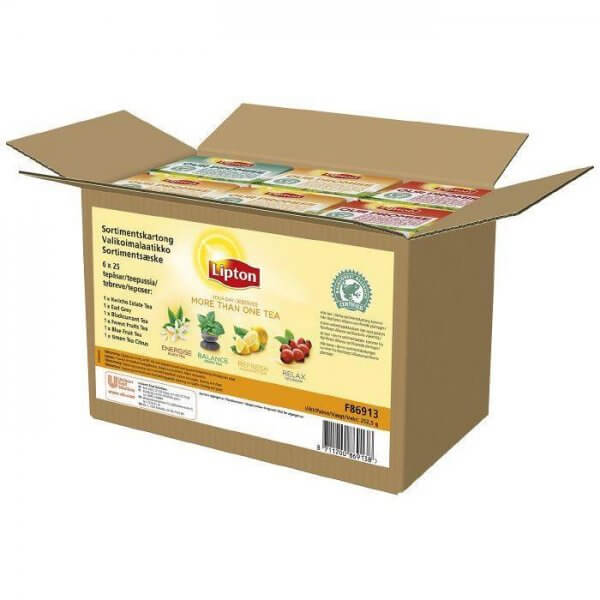 Lipton brevte - Rainforrest Alliance - assorteret kasse - 6 pakker