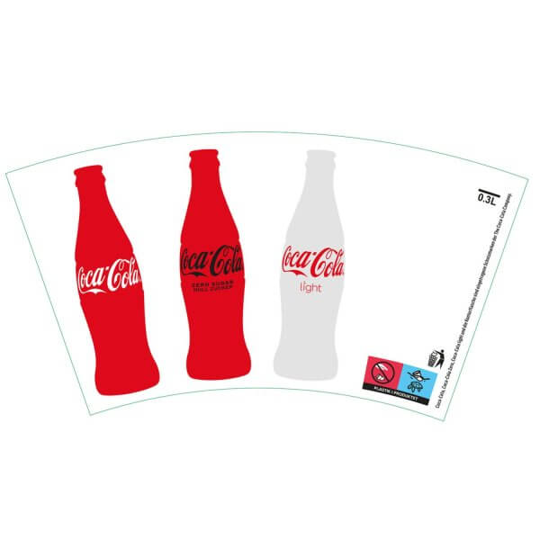 Coca Cola sodavands papkrus - grafik - 30 cl - tryk