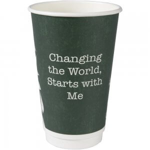 Double Wall bio papkrus - 48 cl - Changing the World, Starts with Me