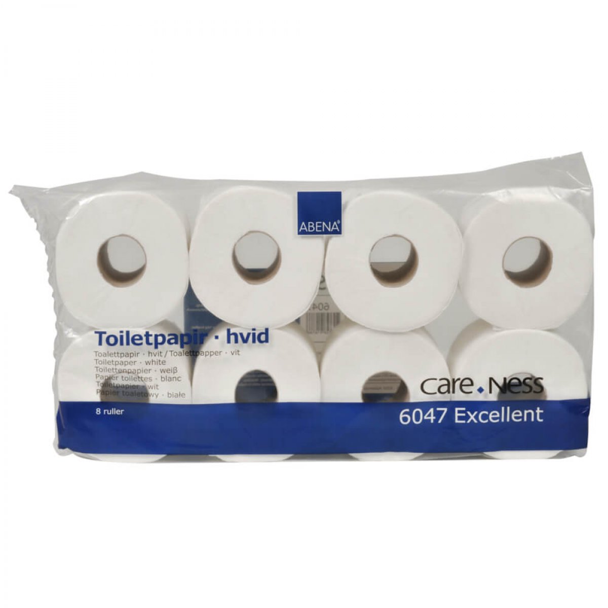 Toiletpapir - 3-lags - hvid - 100% nyfiber - Excellent - 72 ruller