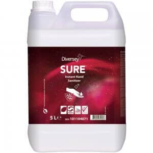 Hånddesinfektion - Diversey SURE Instant Hand Sanitizer - 5 liter - bionedbrydelig