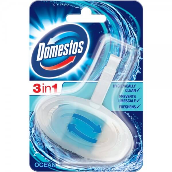 Toiletfrisker - Domestos - 3-i-1 - ocean