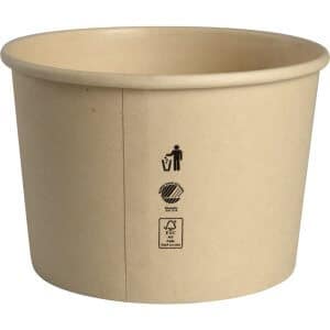 Bagsiden af vores store 250 ml isbæger
